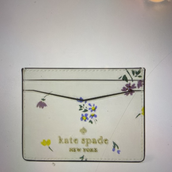 NWT. Staci garden bouquet boxed small card holder. - Picture 2 of 4